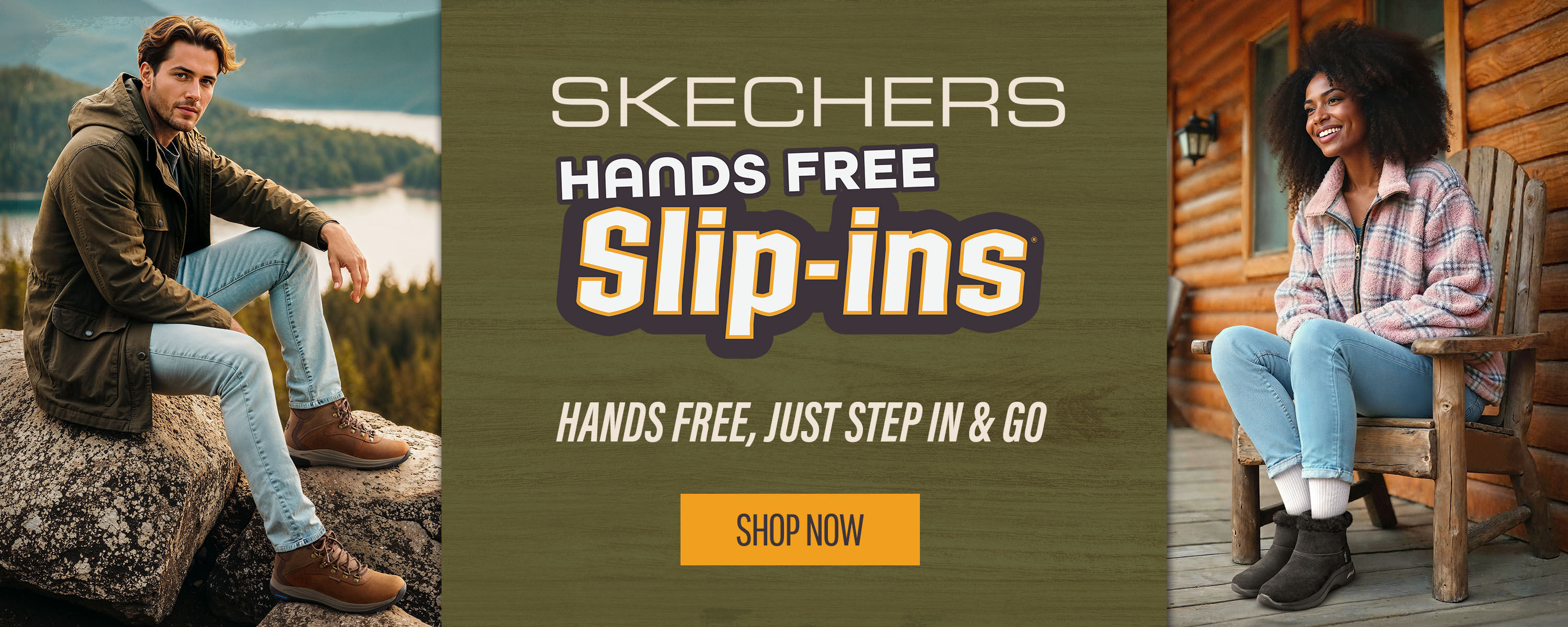 Hands free slip ins boots skechers